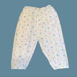 Vtg Cute Floral Bloomers Women's Long Cotton Summer Underpants Country Chic